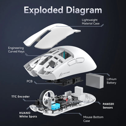 Attack Shark X11 Tri-Mode Wireless Gaming Mouse