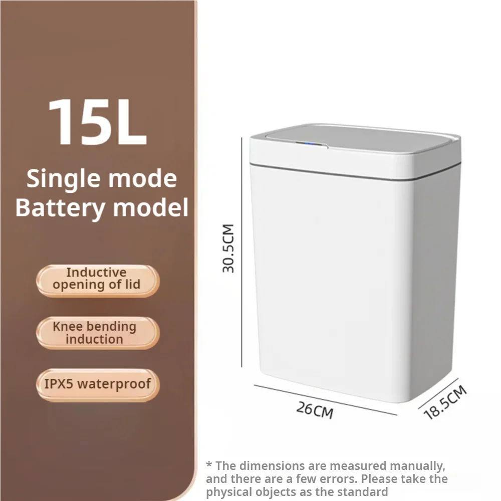 15L Smart Automatic Bagging Touchless Trash Can