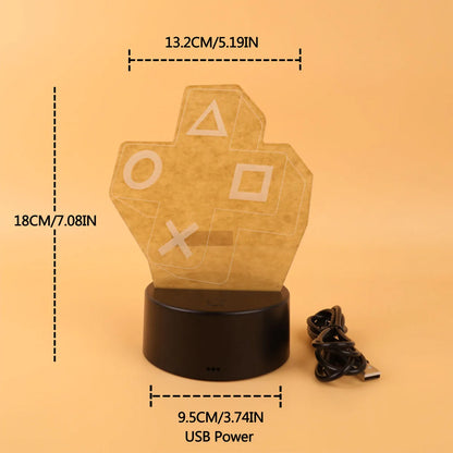 Button 3D Night Light