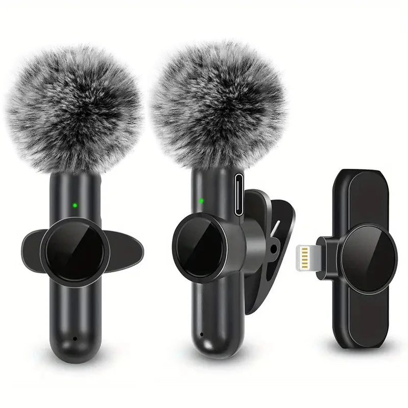 Pro Wireless Lavalier Microphone with Windproof Cover
