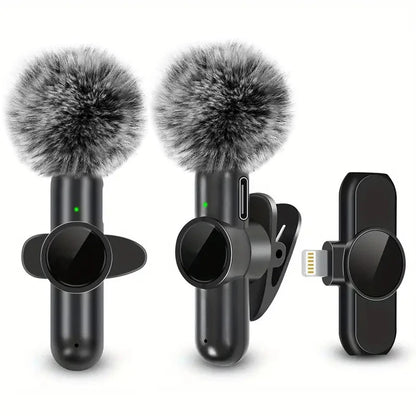 Pro Wireless Lavalier Microphone with Windproof Cover