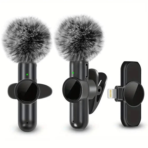 Pro Wireless Lavalier Microphone with Windproof Cover