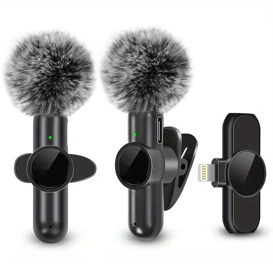 Pro Wireless Lavalier Microphone with Windproof Cover