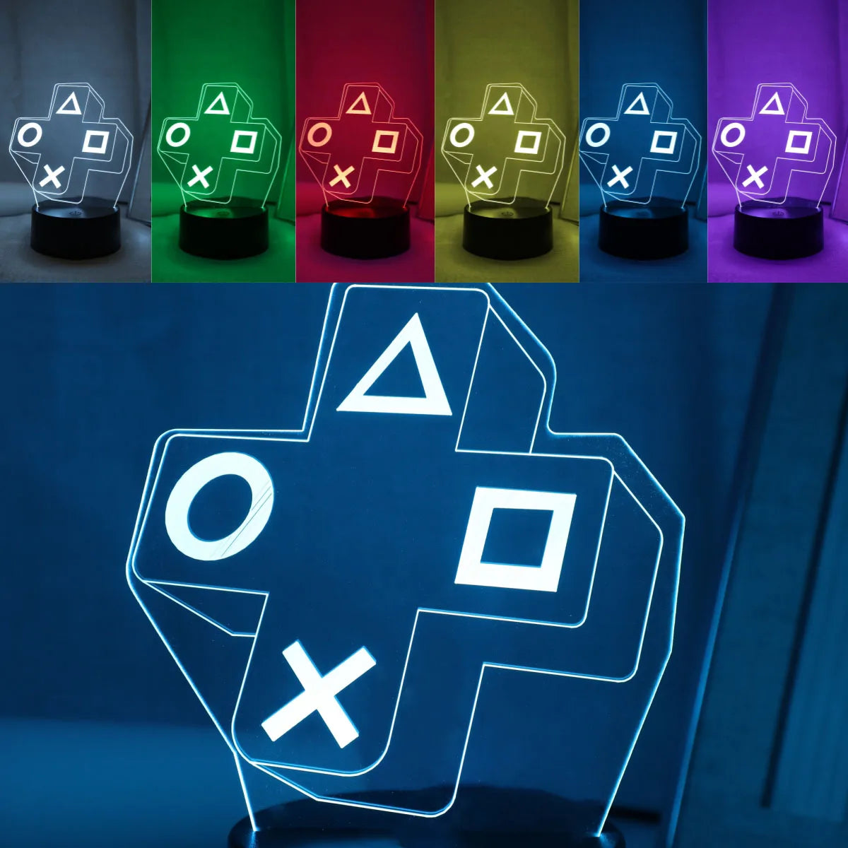 Button 3D Night Light