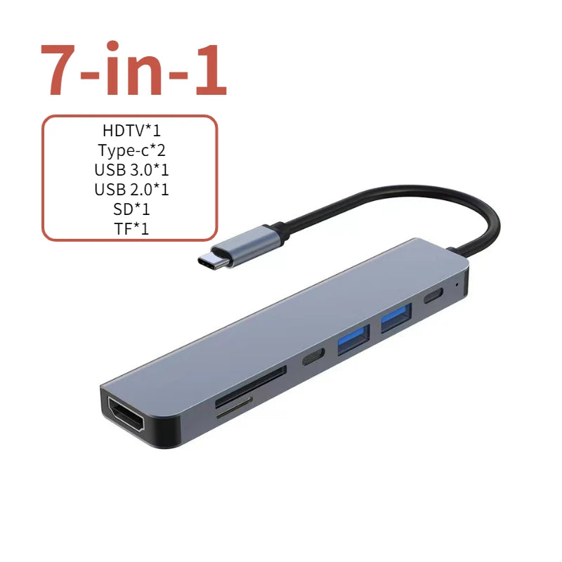 USB C Hub to 4K HDMI-Compatible USB 3.0 2.0