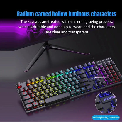 Backlit Mechanical Gaming Combo