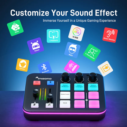 MAONO G1 NEO Pro Gaming Audio Interface & Mixer