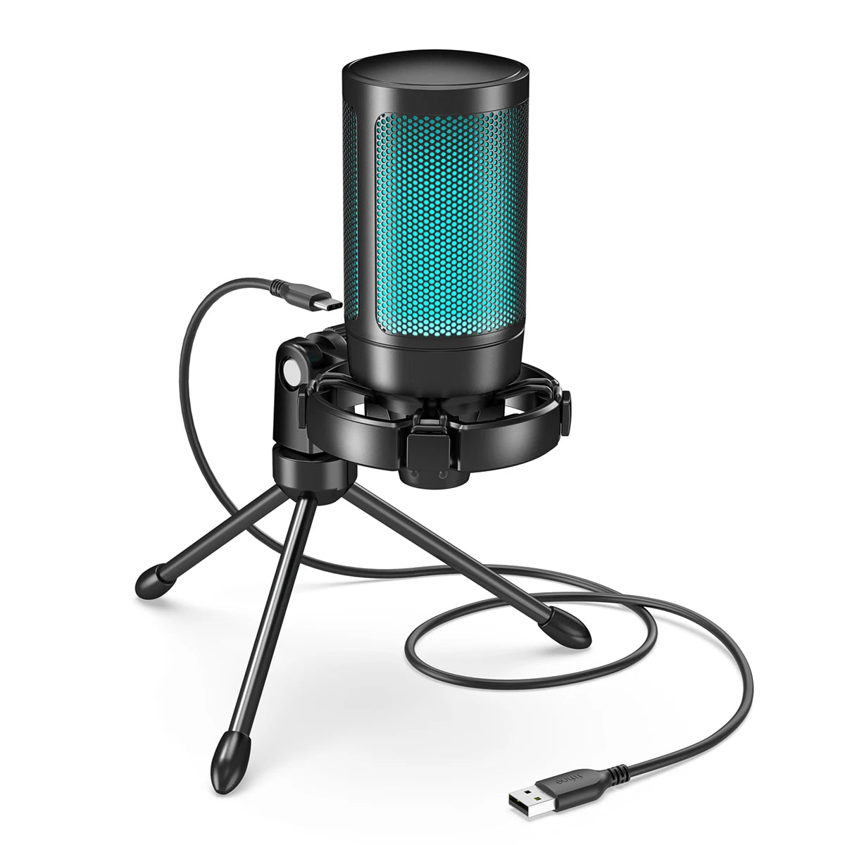 AmpliGame by FIFINE A2 RGB USB Gaming Microphone