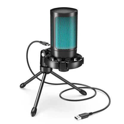 AmpliGame by FIFINE A2 RGB USB Gaming Microphone