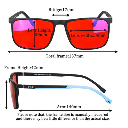 SHINU Pro-Sleep Blue & Green Light Blocking Glasses