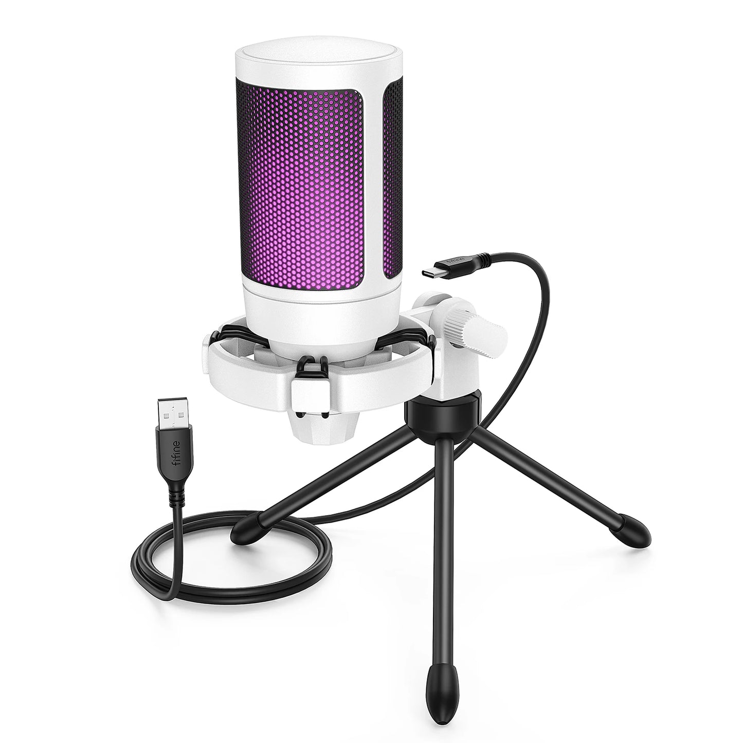 AmpliGame by FIFINE A2 RGB USB Gaming Microphone