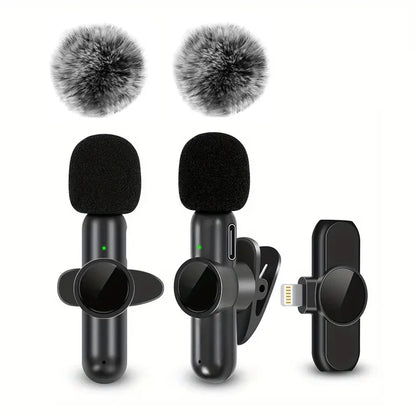 Pro Wireless Lavalier Microphone with Windproof Cover