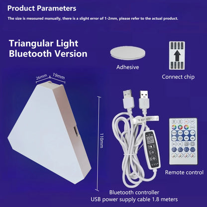 Super Thin LED Triangle RGB Quantum Wall Lights