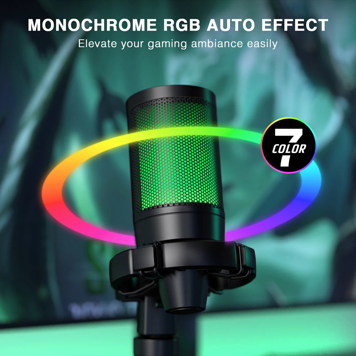 AmpliGame by FIFINE A2 RGB USB Gaming Microphone