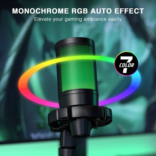 AmpliGame by FIFINE A2 RGB USB Gaming Microphone