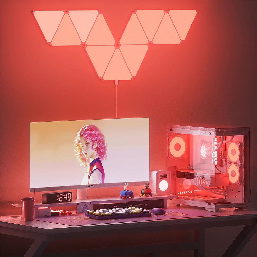 Super Thin LED Triangle RGB Quantum Wall Lights