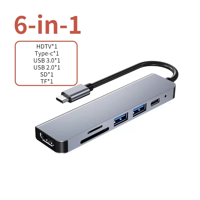 USB C Hub to 4K HDMI-Compatible USB 3.0 2.0
